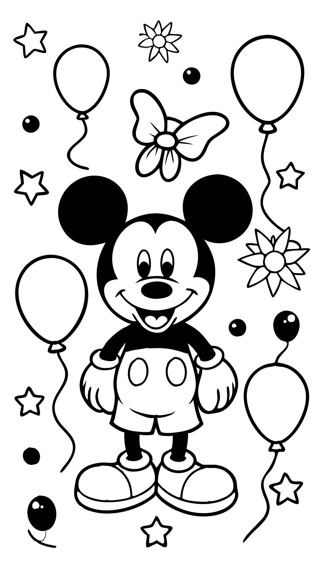 páginas para colorear imprimibles gratis Mickey Mouse